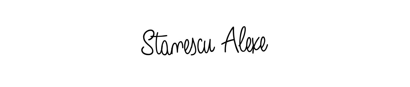 Stanescu Alexe stylish signature style. Best Handwritten Sign (Angelique-Rose-font-FFP) for my name. Handwritten Signature Collection Ideas for my name Stanescu Alexe. Stanescu Alexe signature style 5 images and pictures png