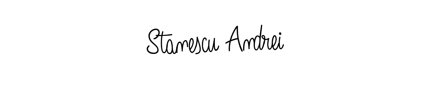 Make a beautiful signature design for name Stanescu Andrei. With this signature (Angelique-Rose-font-FFP) style, you can create a handwritten signature for free. Stanescu Andrei signature style 5 images and pictures png