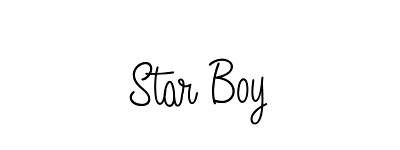 How to make Star Boy name signature. Use Angelique-Rose-font-FFP style for creating short signs online. This is the latest handwritten sign. Star Boy signature style 5 images and pictures png