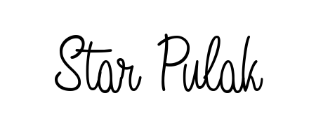 Try this chic Star Pulak handwritten sign style. Using Angelique-Rose-font-FFP font elements, it gives your name a sleek, memorable identity. Star Pulak signature style 5 images and pictures png