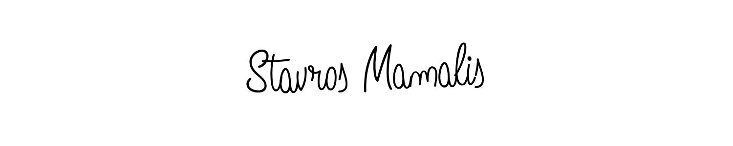 Best and Professional Signature Style for Stavros Mamalis. Angelique-Rose-font-FFP Best Signature Style Collection. Stavros Mamalis signature style 5 images and pictures png