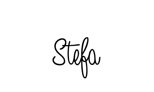 Create a beautiful signature design for name Stefa. With this signature (Angelique-Rose-font-FFP) fonts, you can make a handwritten signature for free. Stefa signature style 5 images and pictures png