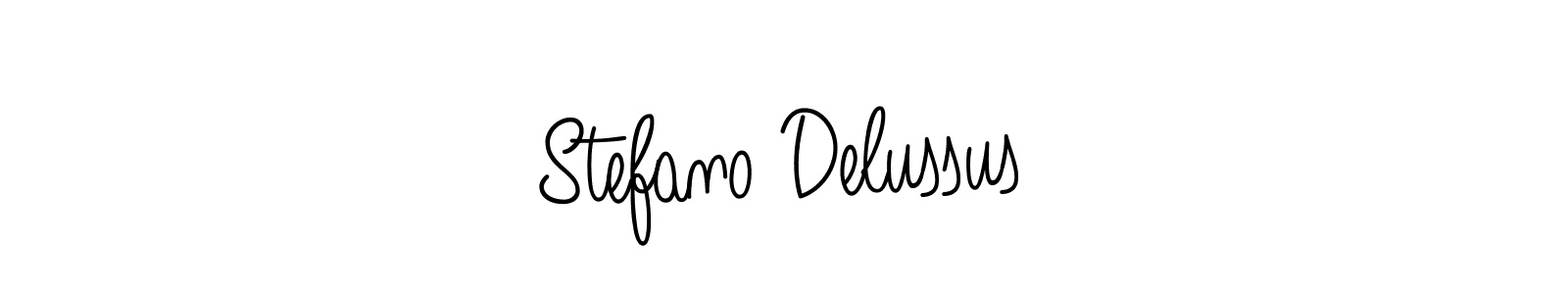You should practise on your own different ways (Angelique-Rose-font-FFP) to write your name (Stefano Delussus) in signature. don't let someone else do it for you. Stefano Delussus signature style 5 images and pictures png