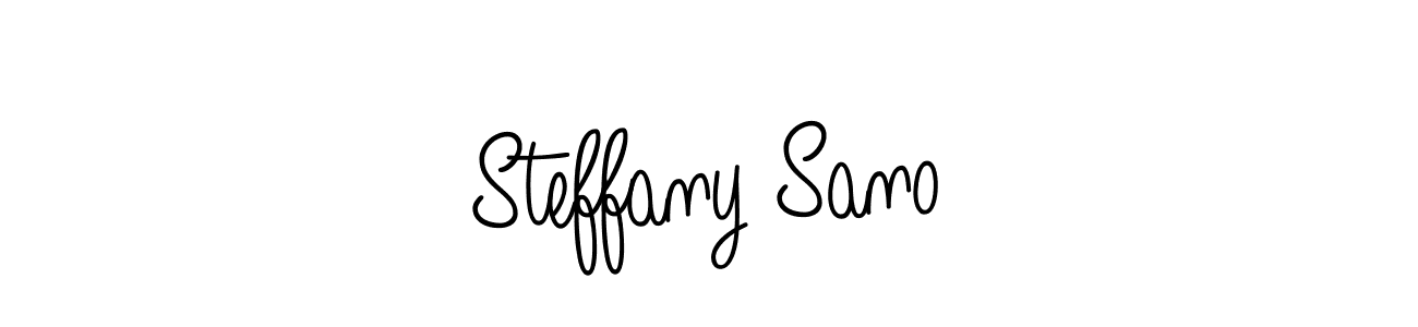 Create a beautiful signature design for name Steffany Sano. With this signature (Angelique-Rose-font-FFP) fonts, you can make a handwritten signature for free. Steffany Sano signature style 5 images and pictures png