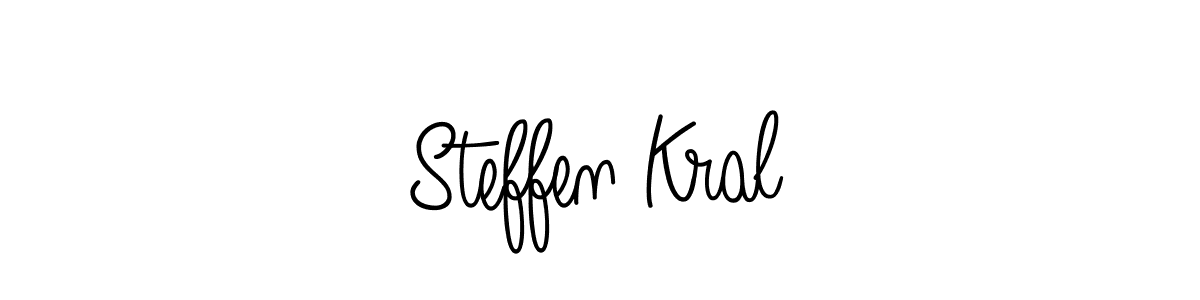 Angelique-Rose-font-FFP is a professional signature style that is perfect for those who want to add a touch of class to their signature. It is also a great choice for those who want to make their signature more unique. Get Steffen Kral name to fancy signature for free. Steffen Kral signature style 5 images and pictures png