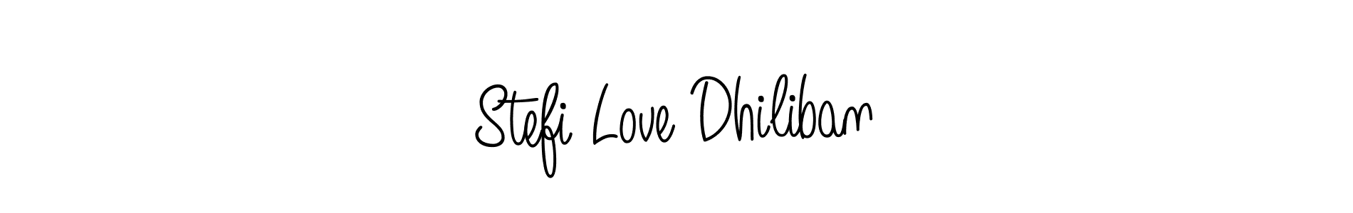 How to make Stefi Love Dhiliban name signature. Use Angelique-Rose-font-FFP style for creating short signs online. This is the latest handwritten sign. Stefi Love Dhiliban signature style 5 images and pictures png