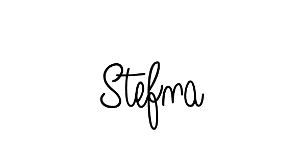 Use a signature maker to create a handwritten signature online. With this signature software, you can design (Angelique-Rose-font-FFP) your own signature for name Stefna. Stefna signature style 5 images and pictures png