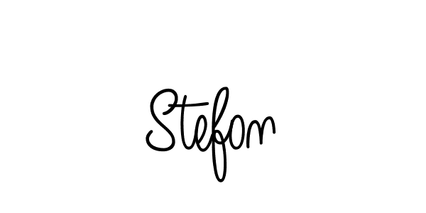 Design your own signature with our free online signature maker. With this signature software, you can create a handwritten (Angelique-Rose-font-FFP) signature for name Stefon. Stefon signature style 5 images and pictures png