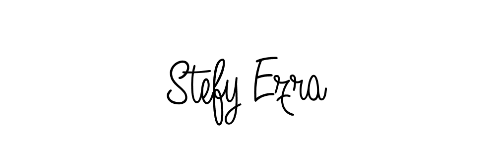 Make a beautiful signature design for name Stefy Ezra. With this signature (Angelique-Rose-font-FFP) style, you can create a handwritten signature for free. Stefy Ezra signature style 5 images and pictures png