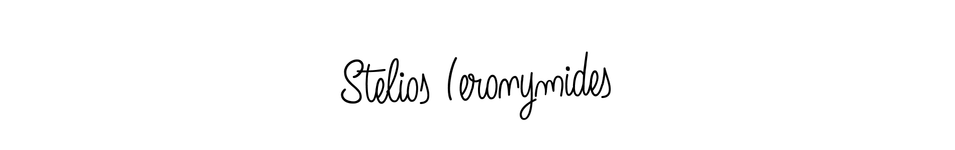 Design your own signature with our free online signature maker. With this signature software, you can create a handwritten (Angelique-Rose-font-FFP) signature for name Stelios Ieronymides. Stelios Ieronymides signature style 5 images and pictures png