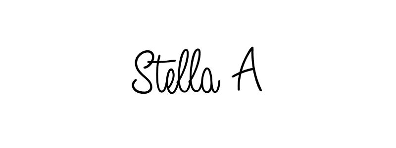 This is the best signature style for the Stella A name. Also you like these signature font (Angelique-Rose-font-FFP). Mix name signature. Stella A signature style 5 images and pictures png