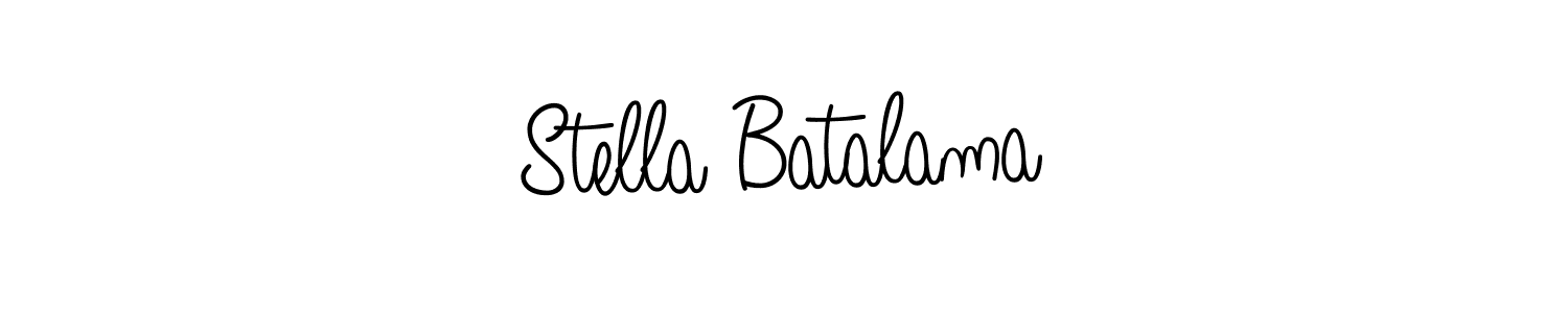 Use a signature maker to create a handwritten signature online. With this signature software, you can design (Angelique-Rose-font-FFP) your own signature for name Stella Batalama. Stella Batalama signature style 5 images and pictures png