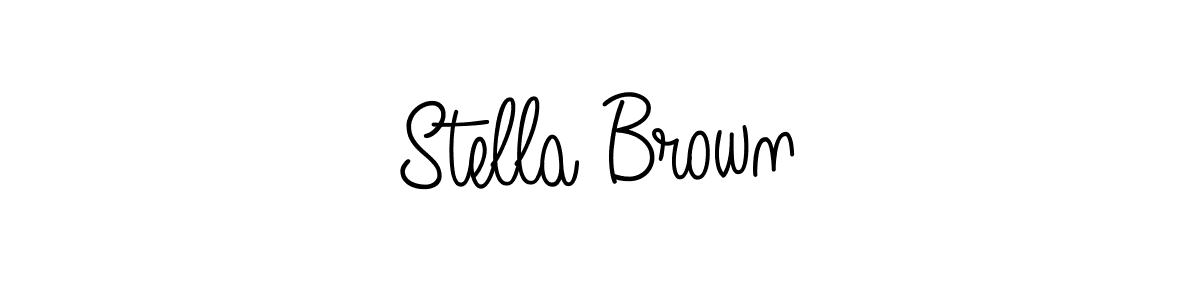 if you are searching for the best signature style for your name Stella Brown. so please give up your signature search. here we have designed multiple signature styles  using Angelique-Rose-font-FFP. Stella Brown signature style 5 images and pictures png