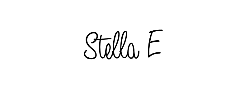 Best and Professional Signature Style for Stella E. Angelique-Rose-font-FFP Best Signature Style Collection. Stella E signature style 5 images and pictures png