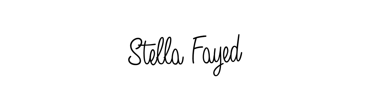 Create a beautiful signature design for name Stella Fayed. With this signature (Angelique-Rose-font-FFP) fonts, you can make a handwritten signature for free. Stella Fayed signature style 5 images and pictures png