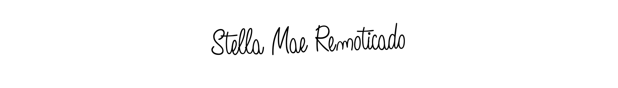 Make a beautiful signature design for name Stella Mae Remoticado. With this signature (Angelique-Rose-font-FFP) style, you can create a handwritten signature for free. Stella Mae Remoticado signature style 5 images and pictures png