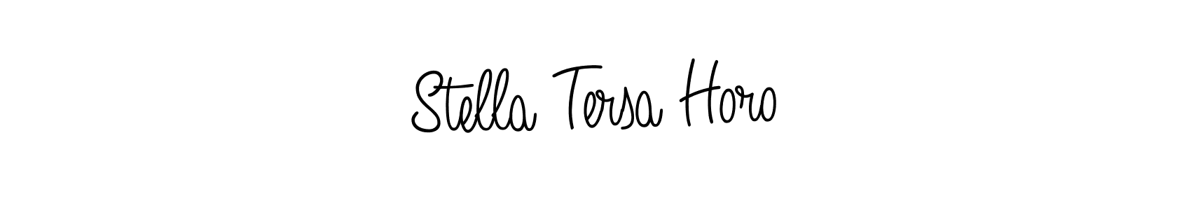 Use a signature maker to create a handwritten signature online. With this signature software, you can design (Angelique-Rose-font-FFP) your own signature for name Stella Tersa Horo. Stella Tersa Horo signature style 5 images and pictures png