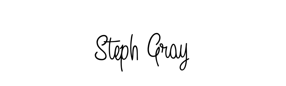 You should practise on your own different ways (Angelique-Rose-font-FFP) to write your name (Steph Gray) in signature. don't let someone else do it for you. Steph Gray signature style 5 images and pictures png