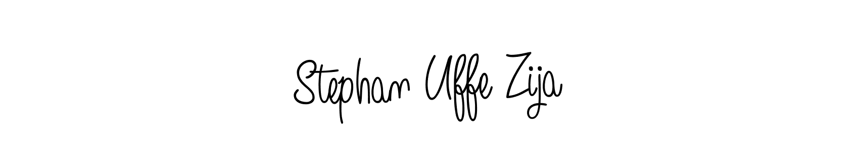 Create a beautiful signature design for name Stephan Uffe Zija. With this signature (Angelique-Rose-font-FFP) fonts, you can make a handwritten signature for free. Stephan Uffe Zija signature style 5 images and pictures png