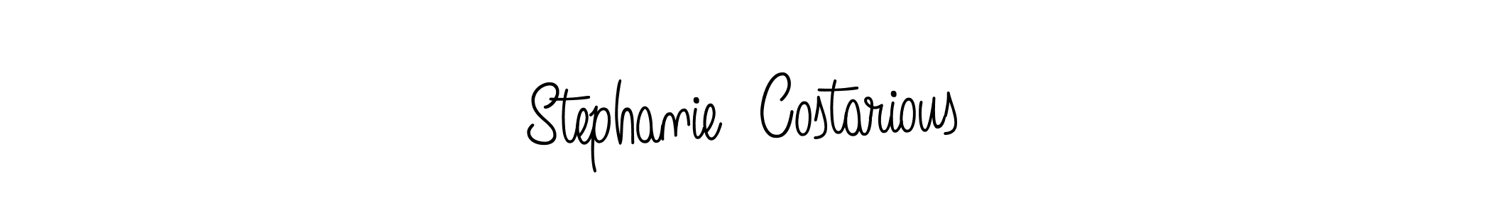 Create a beautiful signature design for name Stephanie  Costarious. With this signature (Angelique-Rose-font-FFP) fonts, you can make a handwritten signature for free. Stephanie  Costarious signature style 5 images and pictures png