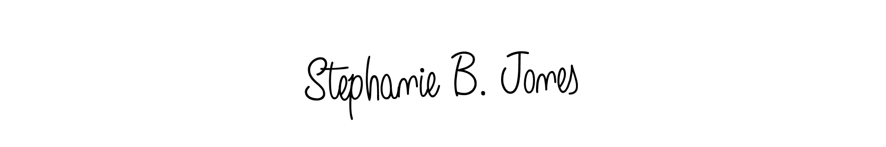 Make a beautiful signature design for name Stephanie B. Jones. With this signature (Angelique-Rose-font-FFP) style, you can create a handwritten signature for free. Stephanie B. Jones signature style 5 images and pictures png