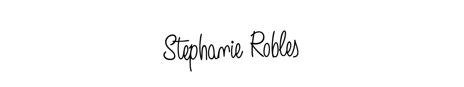 Use a signature maker to create a handwritten signature online. With this signature software, you can design (Angelique-Rose-font-FFP) your own signature for name Stephanie Robles. Stephanie Robles signature style 5 images and pictures png