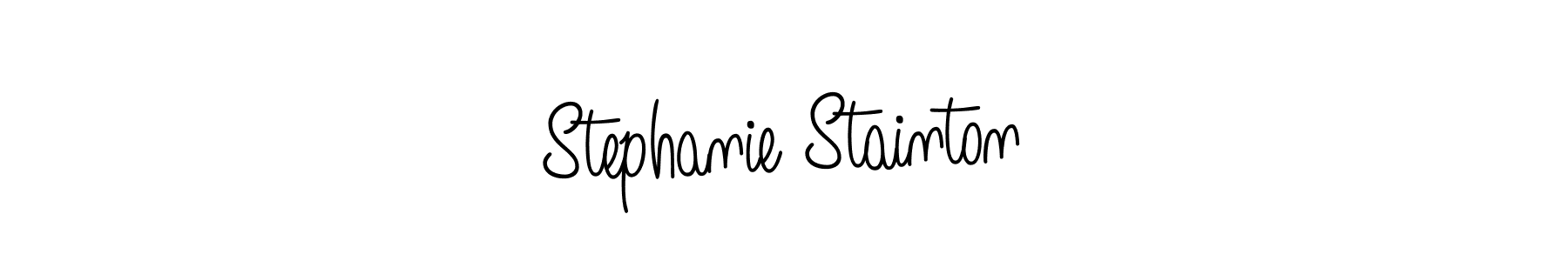 Angelique-Rose-font-FFP is a professional signature style that is perfect for those who want to add a touch of class to their signature. It is also a great choice for those who want to make their signature more unique. Get Stephanie Stainton name to fancy signature for free. Stephanie Stainton signature style 5 images and pictures png
