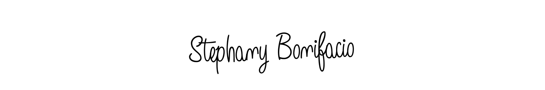 How to Draw Stephany Bonifacio signature style? Angelique-Rose-font-FFP is a latest design signature styles for name Stephany Bonifacio. Stephany Bonifacio signature style 5 images and pictures png