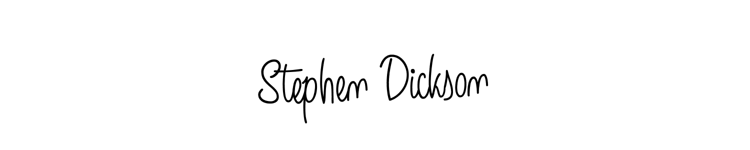 Make a beautiful signature design for name Stephen Dickson. With this signature (Angelique-Rose-font-FFP) style, you can create a handwritten signature for free. Stephen Dickson signature style 5 images and pictures png