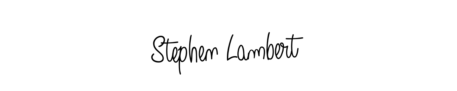 Stephen Lambert stylish signature style. Best Handwritten Sign (Angelique-Rose-font-FFP) for my name. Handwritten Signature Collection Ideas for my name Stephen Lambert. Stephen Lambert signature style 5 images and pictures png