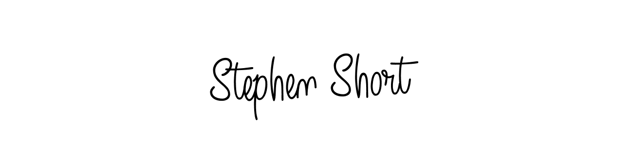 The best way (Angelique-Rose-font-FFP) to make a short signature is to pick only two or three words in your name. The name Stephen Short include a total of six letters. For converting this name. Stephen Short signature style 5 images and pictures png