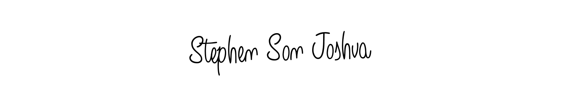 Stephen Son Joshva stylish signature style. Best Handwritten Sign (Angelique-Rose-font-FFP) for my name. Handwritten Signature Collection Ideas for my name Stephen Son Joshva. Stephen Son Joshva signature style 5 images and pictures png