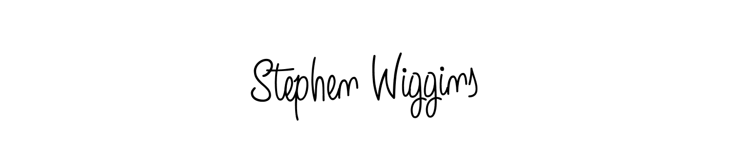Use a signature maker to create a handwritten signature online. With this signature software, you can design (Angelique-Rose-font-FFP) your own signature for name Stephen Wiggins. Stephen Wiggins signature style 5 images and pictures png