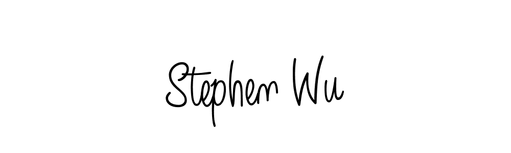 Use a signature maker to create a handwritten signature online. With this signature software, you can design (Angelique-Rose-font-FFP) your own signature for name Stephen Wu. Stephen Wu signature style 5 images and pictures png