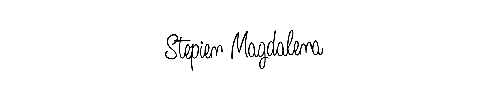 Check out images of Autograph of Stepien Magdalena name. Actor Stepien Magdalena Signature Style. Angelique-Rose-font-FFP is a professional sign style online. Stepien Magdalena signature style 5 images and pictures png