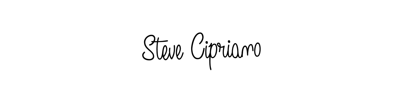How to make Steve Cipriano name signature. Use Angelique-Rose-font-FFP style for creating short signs online. This is the latest handwritten sign. Steve Cipriano signature style 5 images and pictures png