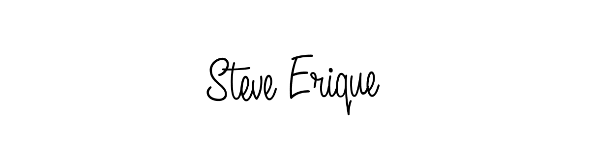 Angelique-Rose-font-FFP is a professional signature style that is perfect for those who want to add a touch of class to their signature. It is also a great choice for those who want to make their signature more unique. Get Steve Erique name to fancy signature for free. Steve Erique signature style 5 images and pictures png