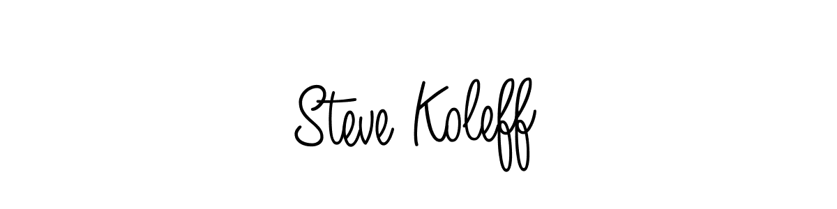 How to make Steve Koleff signature? Angelique-Rose-font-FFP is a professional autograph style. Create handwritten signature for Steve Koleff name. Steve Koleff signature style 5 images and pictures png