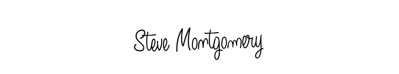 Steve Montgomery stylish signature style. Best Handwritten Sign (Angelique-Rose-font-FFP) for my name. Handwritten Signature Collection Ideas for my name Steve Montgomery. Steve Montgomery signature style 5 images and pictures png