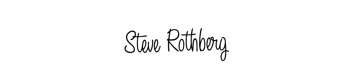 Make a beautiful signature design for name Steve Rothberg. With this signature (Angelique-Rose-font-FFP) style, you can create a handwritten signature for free. Steve Rothberg signature style 5 images and pictures png