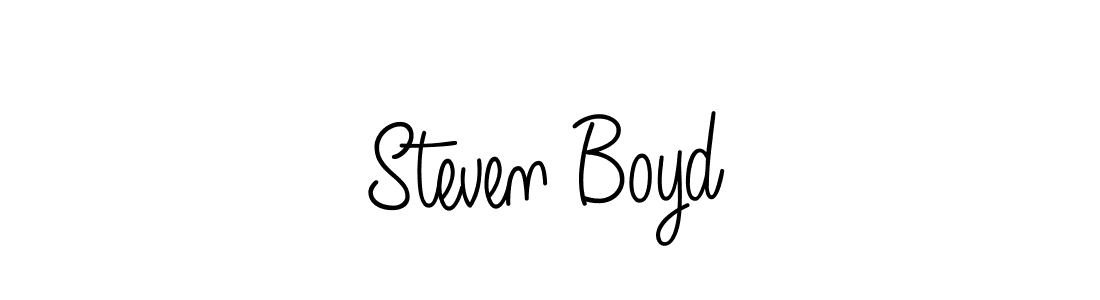 Use a signature maker to create a handwritten signature online. With this signature software, you can design (Angelique-Rose-font-FFP) your own signature for name Steven Boyd. Steven Boyd signature style 5 images and pictures png