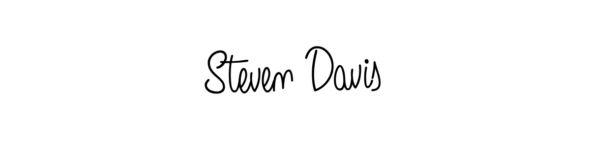 Design your own signature with our free online signature maker. With this signature software, you can create a handwritten (Angelique-Rose-font-FFP) signature for name Steven Davis. Steven Davis signature style 5 images and pictures png