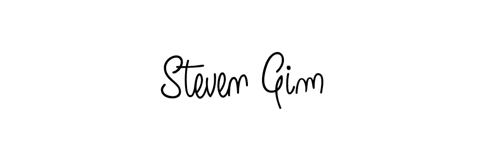 Design your own signature with our free online signature maker. With this signature software, you can create a handwritten (Angelique-Rose-font-FFP) signature for name Steven Gim. Steven Gim signature style 5 images and pictures png