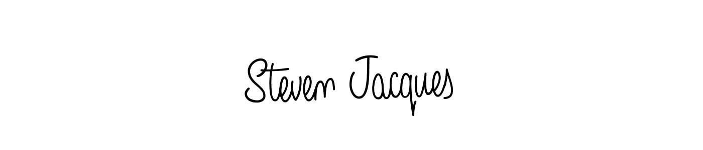 Use a signature maker to create a handwritten signature online. With this signature software, you can design (Angelique-Rose-font-FFP) your own signature for name Steven Jacques. Steven Jacques signature style 5 images and pictures png