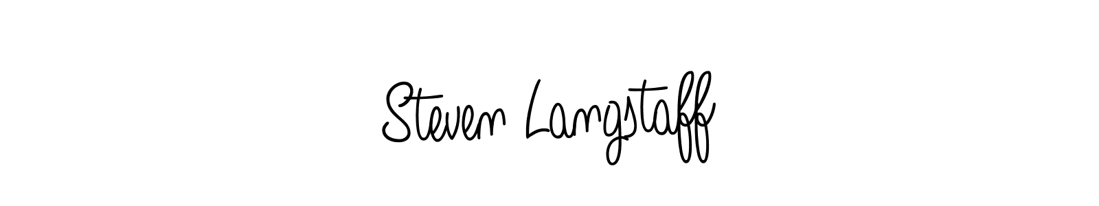 How to make Steven Langstaff name signature. Use Angelique-Rose-font-FFP style for creating short signs online. This is the latest handwritten sign. Steven Langstaff signature style 5 images and pictures png