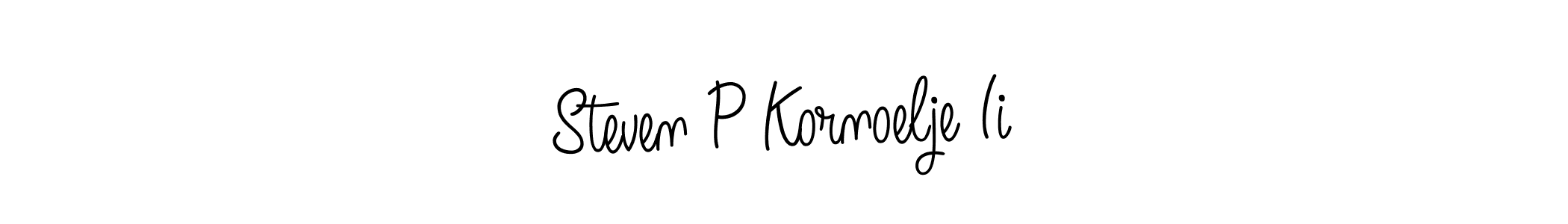 You should practise on your own different ways (Angelique-Rose-font-FFP) to write your name (Steven P Kornoelje Ii) in signature. don't let someone else do it for you. Steven P Kornoelje Ii signature style 5 images and pictures png