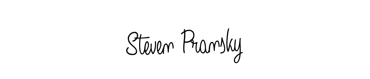if you are searching for the best signature style for your name Steven Pransky. so please give up your signature search. here we have designed multiple signature styles  using Angelique-Rose-font-FFP. Steven Pransky signature style 5 images and pictures png