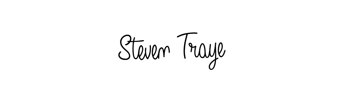 The best way (Angelique-Rose-font-FFP) to make a short signature is to pick only two or three words in your name. The name Steven Traye include a total of six letters. For converting this name. Steven Traye signature style 5 images and pictures png