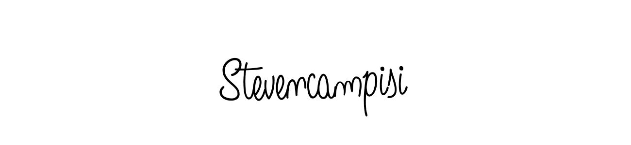 You should practise on your own different ways (Angelique-Rose-font-FFP) to write your name (Stevencampisi) in signature. don't let someone else do it for you. Stevencampisi signature style 5 images and pictures png