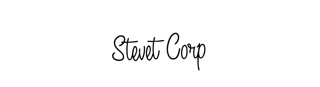 How to make Stevet Corp signature? Angelique-Rose-font-FFP is a professional autograph style. Create handwritten signature for Stevet Corp name. Stevet Corp signature style 5 images and pictures png